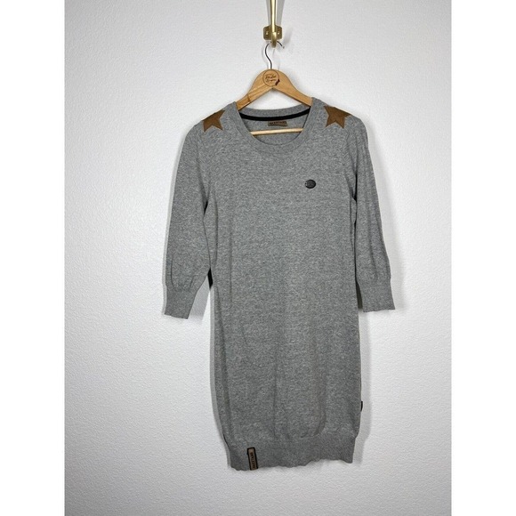 Naketano Gray Sweater Dress - Picture 1 of 5